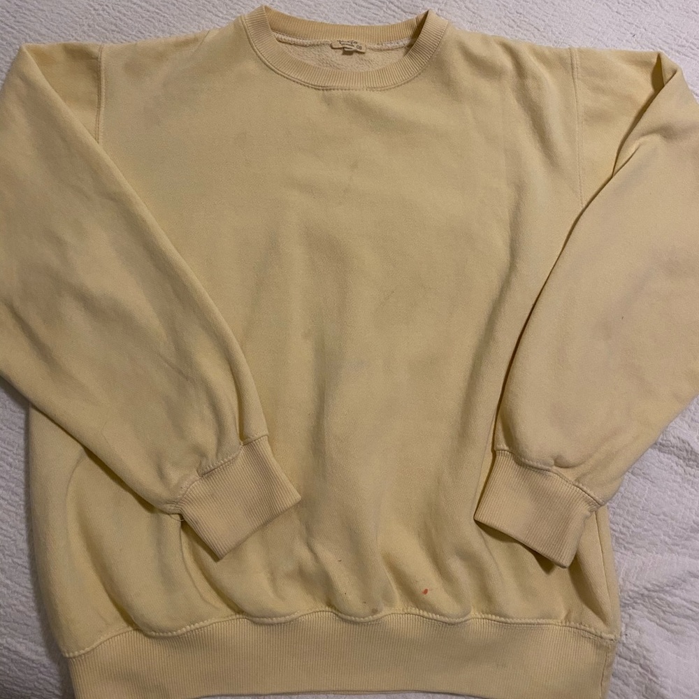 Pale yellow John Galt Crewneck